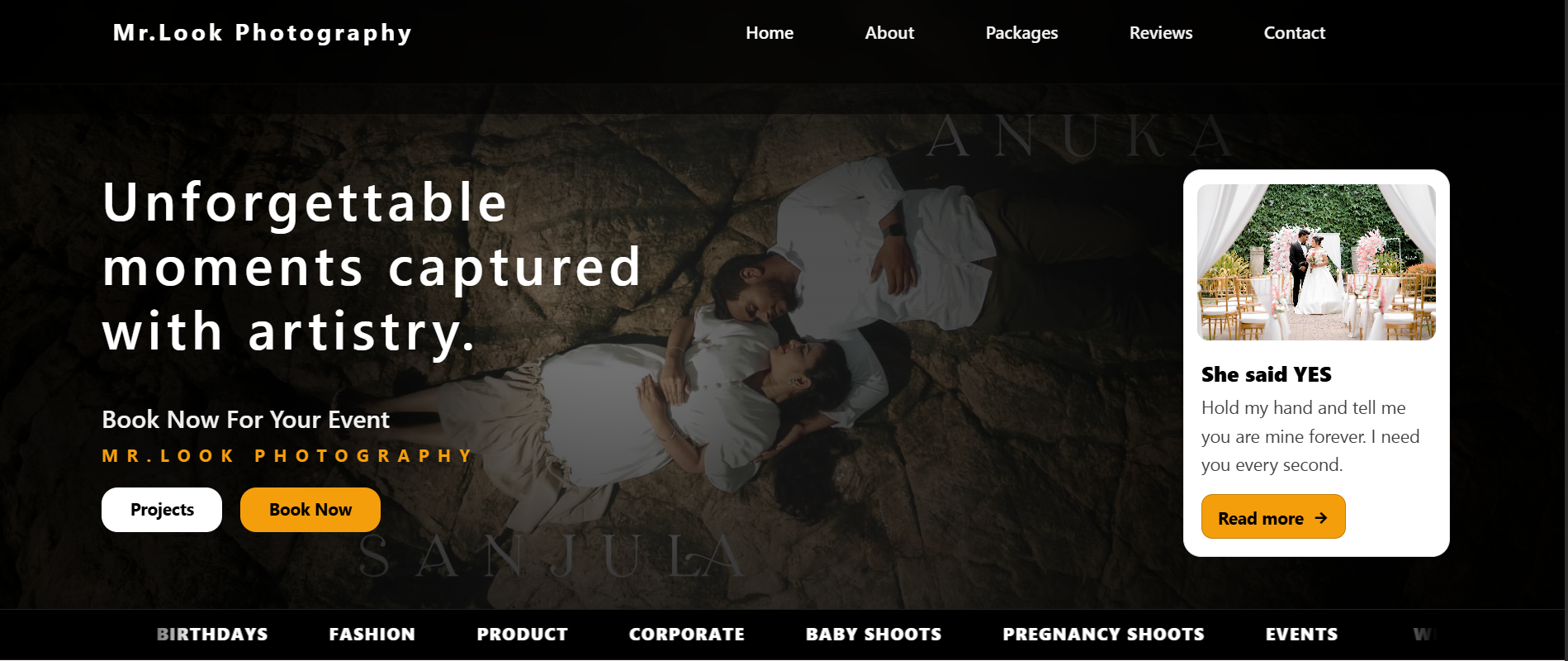 Mr.Look Photography Website